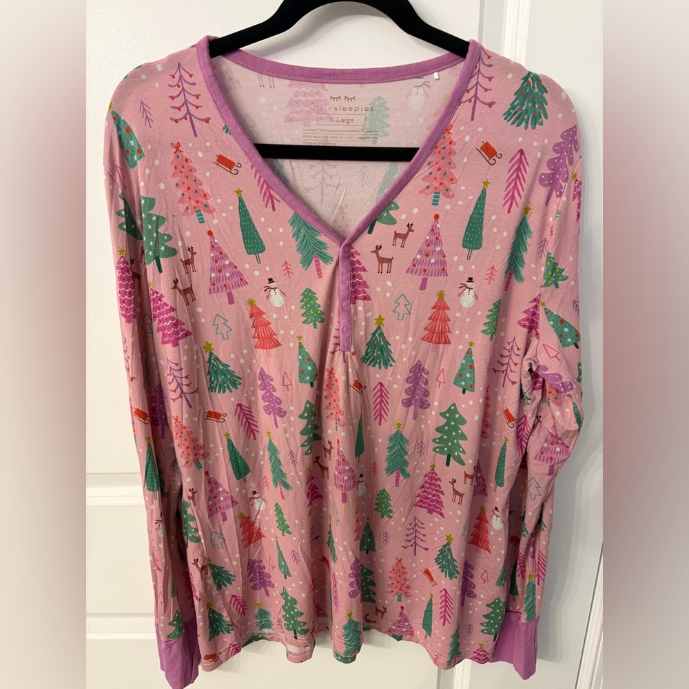 Little Sleepies Pink and Purple Nightgown